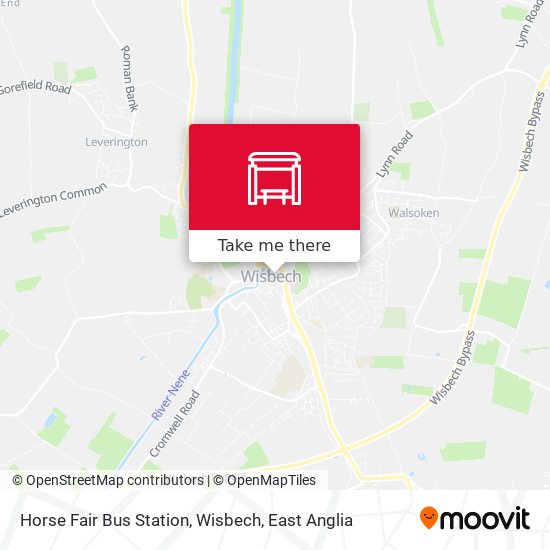 Horse Fair Bus Station, Wisbech map