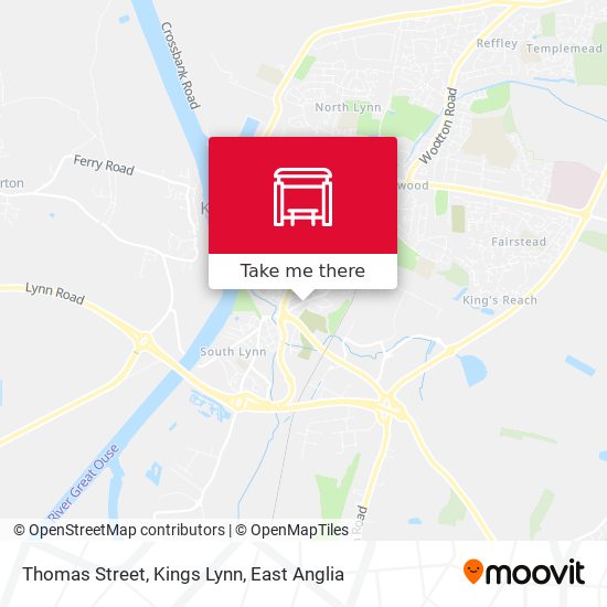 Thomas Street, Kings Lynn map