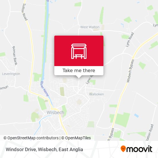 Windsor Drive, Wisbech map