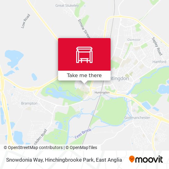 Snowdonia Way, Hinchingbrooke Park map