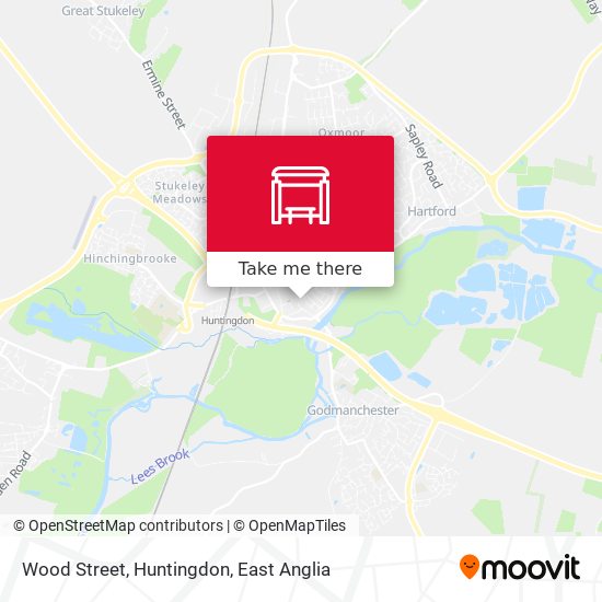 Wood Street, Huntingdon map