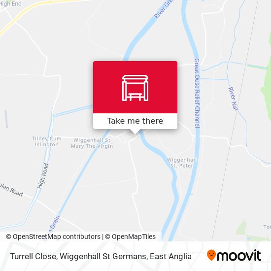 Turrell Close, Wiggenhall St Germans map