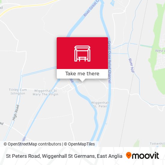 St Peters Road, Wiggenhall St Germans map