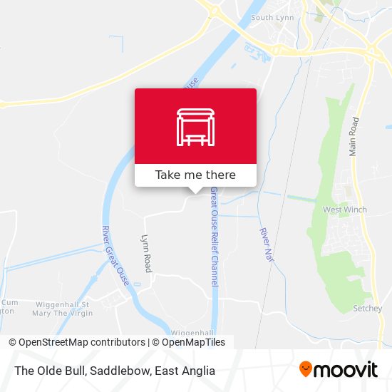 The Olde Bull, Saddlebow map
