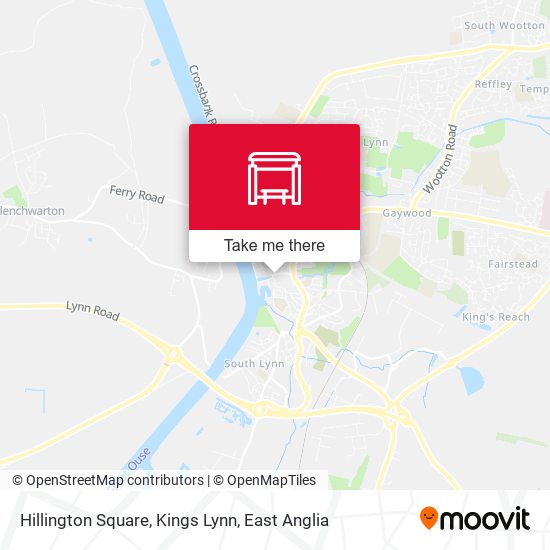 Hillington Square, Kings Lynn map