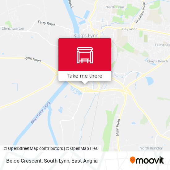 Beloe Crescent, South Lynn map