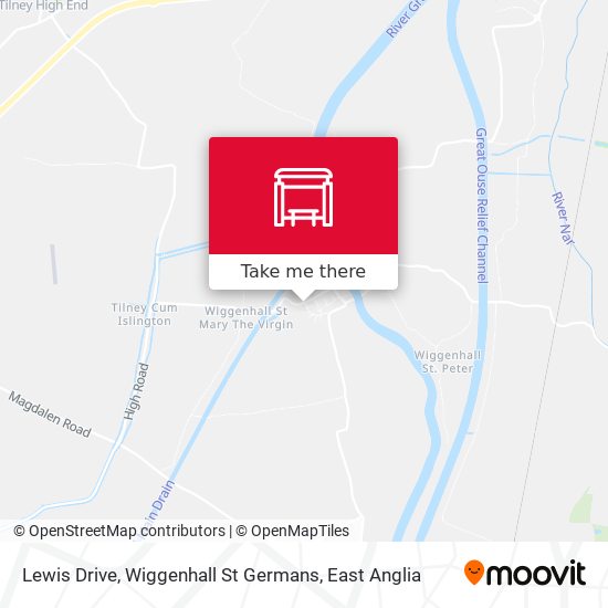 Lewis Drive, Wiggenhall St Germans map