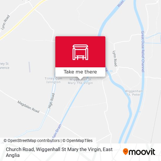 Church Road, Wiggenhall St Mary the Virgin map