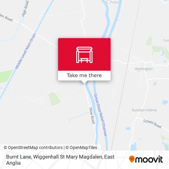 Burnt Lane, Wiggenhall St Mary Magdalen map