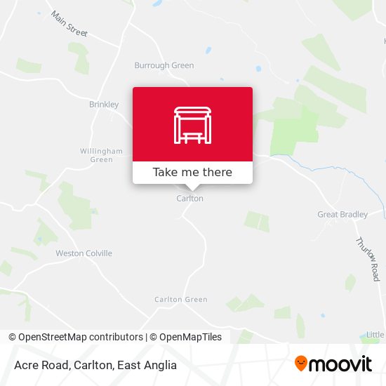 Acre Road, Carlton map