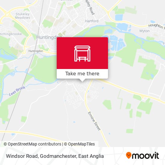 Windsor Road, Godmanchester map