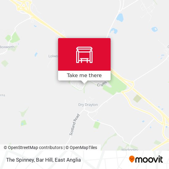 The Spinney, Bar Hill map