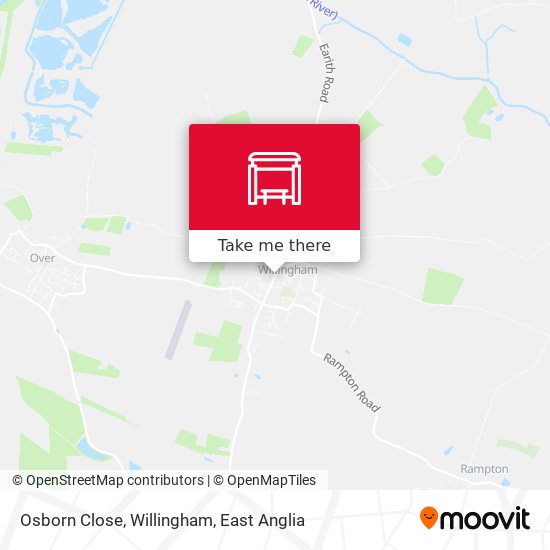 Osborn Close, Willingham map