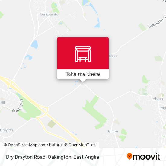 Dry Drayton Road, Oakington map