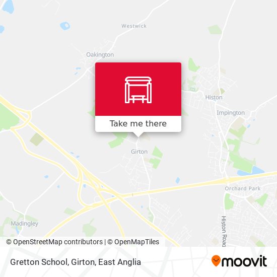 Gretton School, Girton map