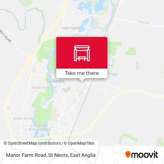 Manor Farm Road, St Neots map