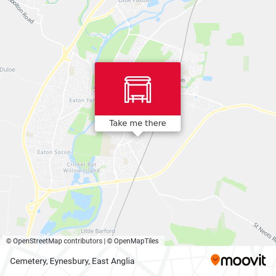 Cemetery, Eynesbury map