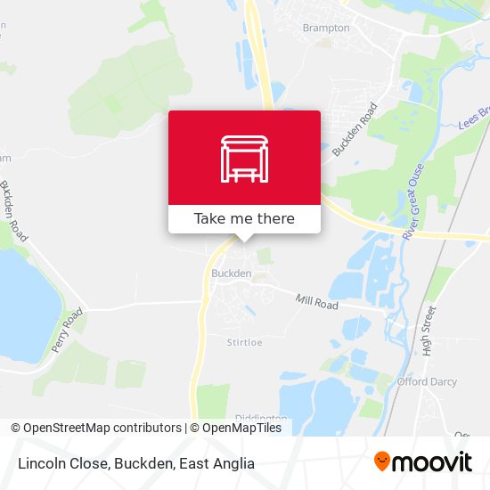 Lincoln Close, Buckden map