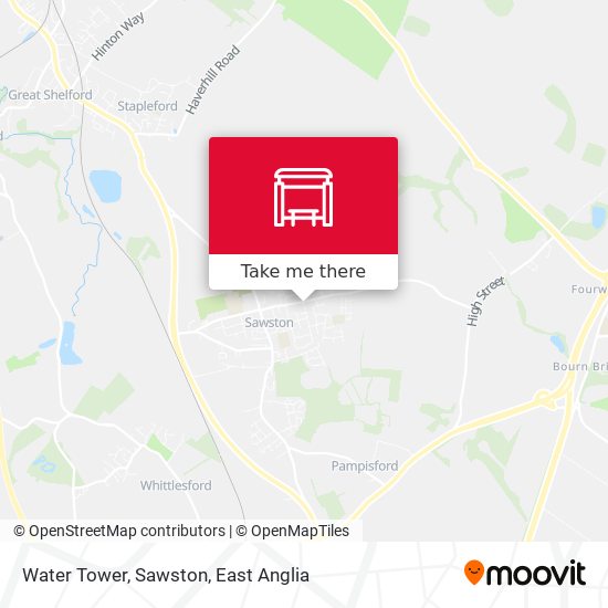 Water Tower, Sawston map