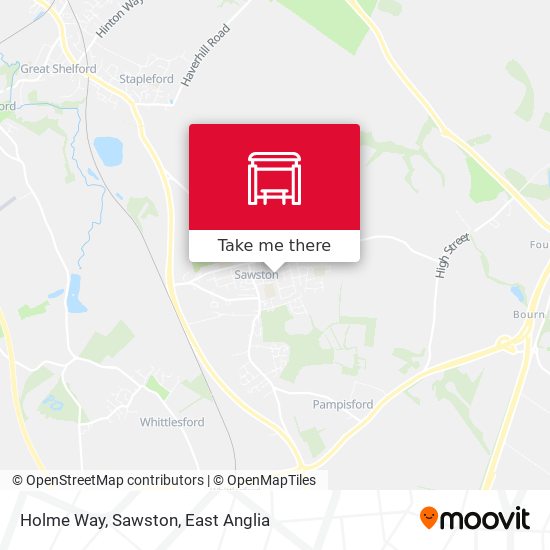 Holme Way, Sawston map