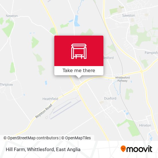 Hill Farm, Whittlesford map