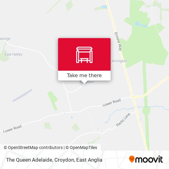 The Queen Adelaide, Croydon map