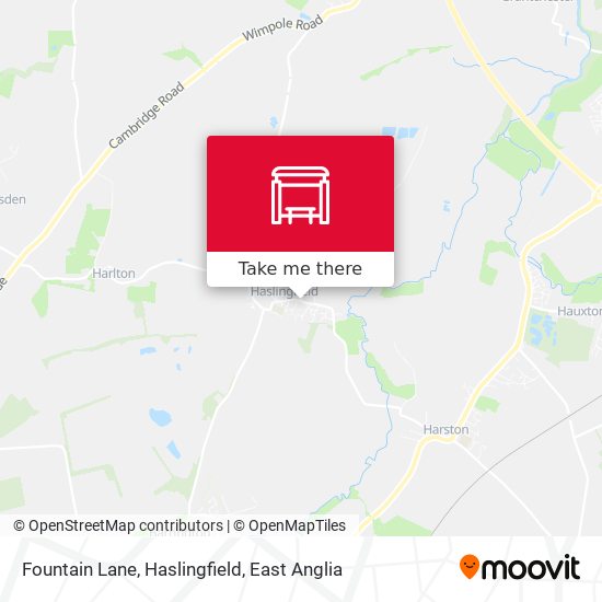 Fountain Lane, Haslingfield map