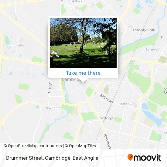 Drummer Street, Cambridge map