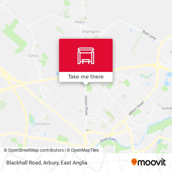 Blackhall Road, Arbury map