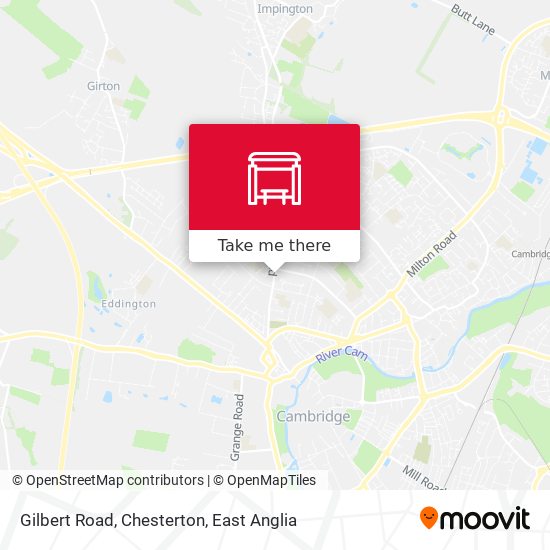 Gilbert Road, Chesterton map