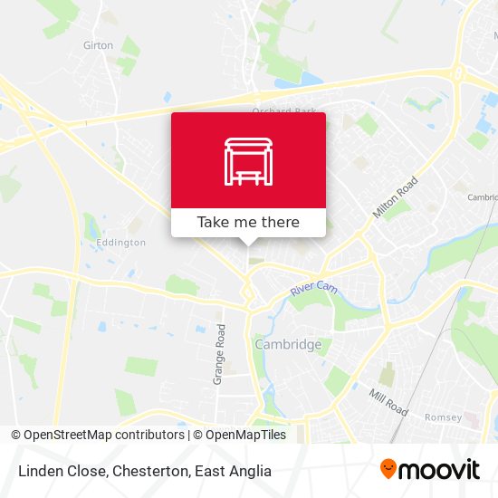 Linden Close, Chesterton map