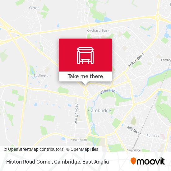 Histon Road Corner, Cambridge map