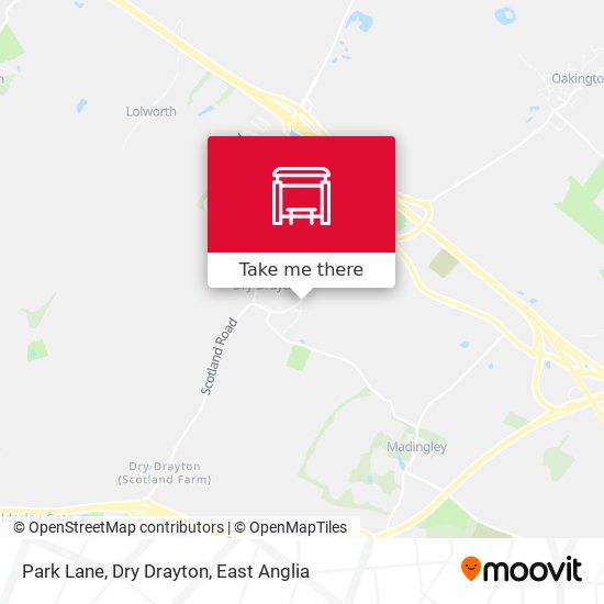 Park Lane, Dry Drayton map