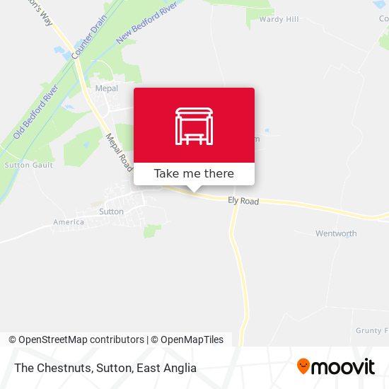 The Chestnuts, Sutton map