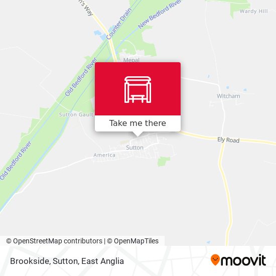 Brookside, Sutton map