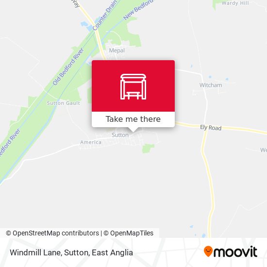 Windmill Lane, Sutton map