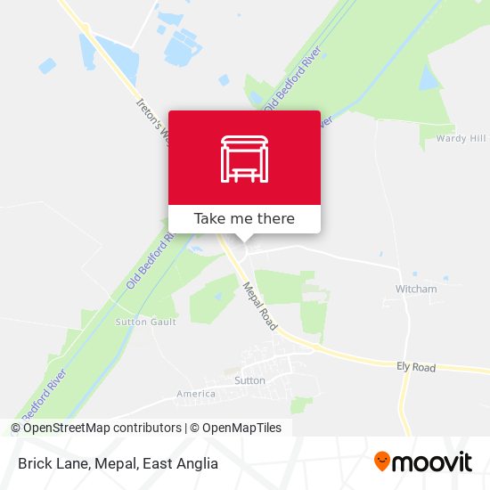 Brick Lane, Mepal map