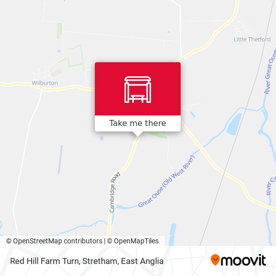 Red Hill Farm Turn, Stretham map