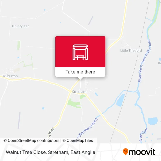 Walnut Tree Close, Stretham map