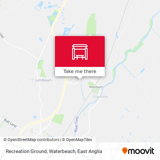 Recreation Ground, Waterbeach map