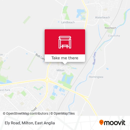 Ely Road, Milton map