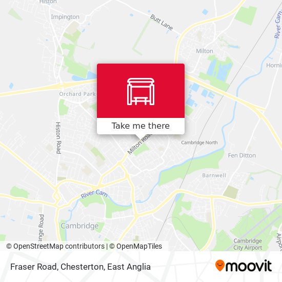 Fraser Road, Chesterton map