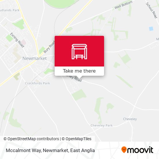 Mccalmont Way, Newmarket map