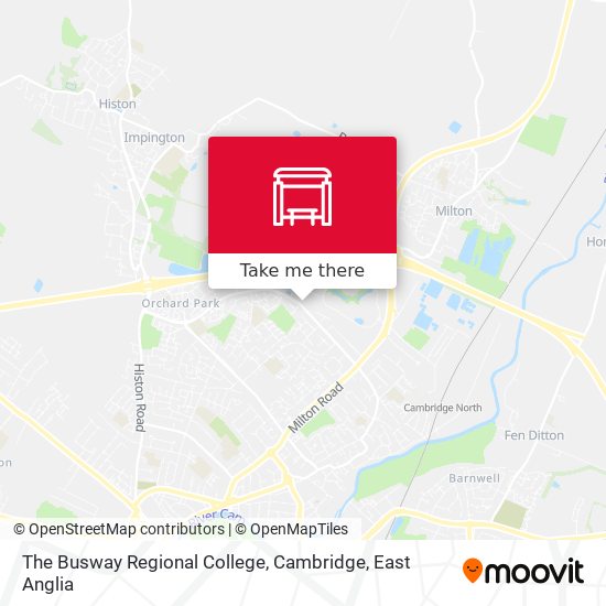 The Busway Regional College, Cambridge map
