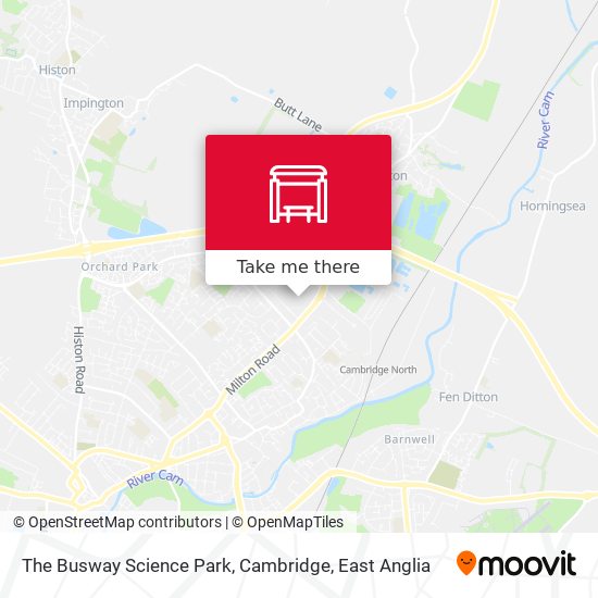 The Busway Science Park, Cambridge map
