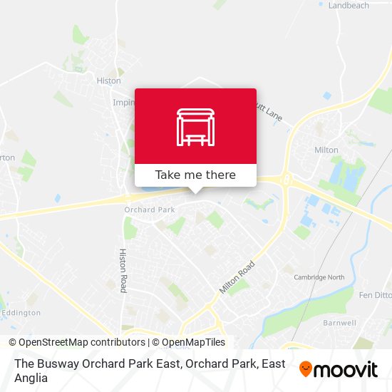 The Busway Orchard Park East, Orchard Park map