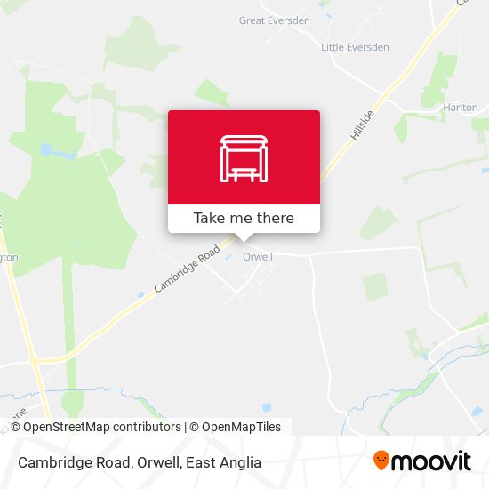 Cambridge Road, Orwell map