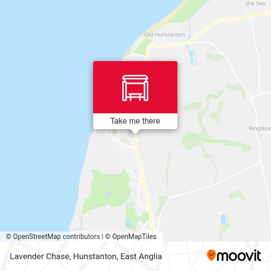 Lavender Chase, Hunstanton map