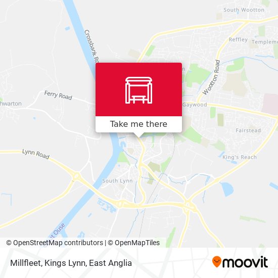 Millfleet, Kings Lynn map