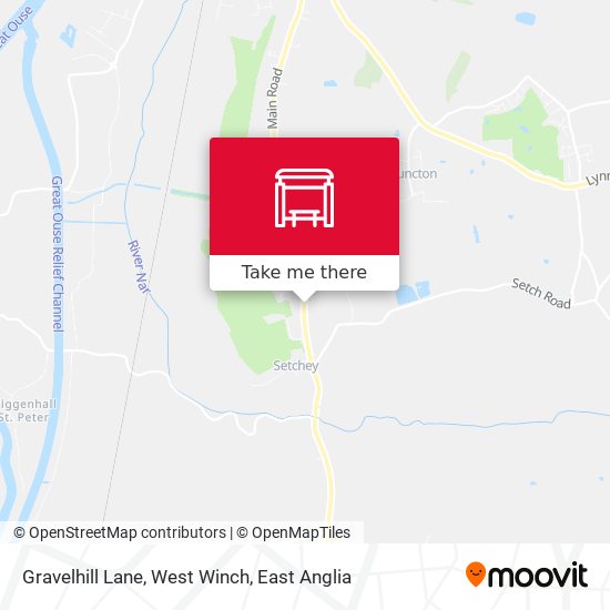 Gravelhill Lane, West Winch map